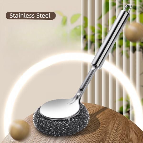 Stainless Steel Scrubbers with Handle