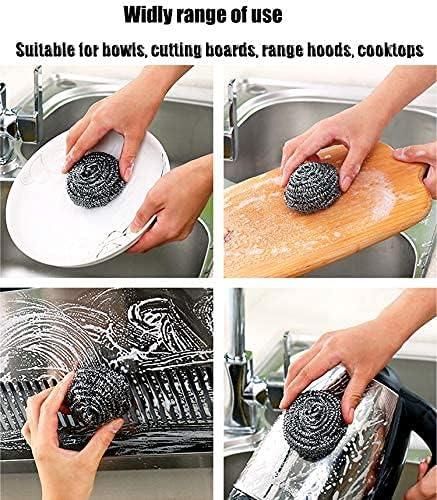 Stainless Steel Scrubbers with Handle