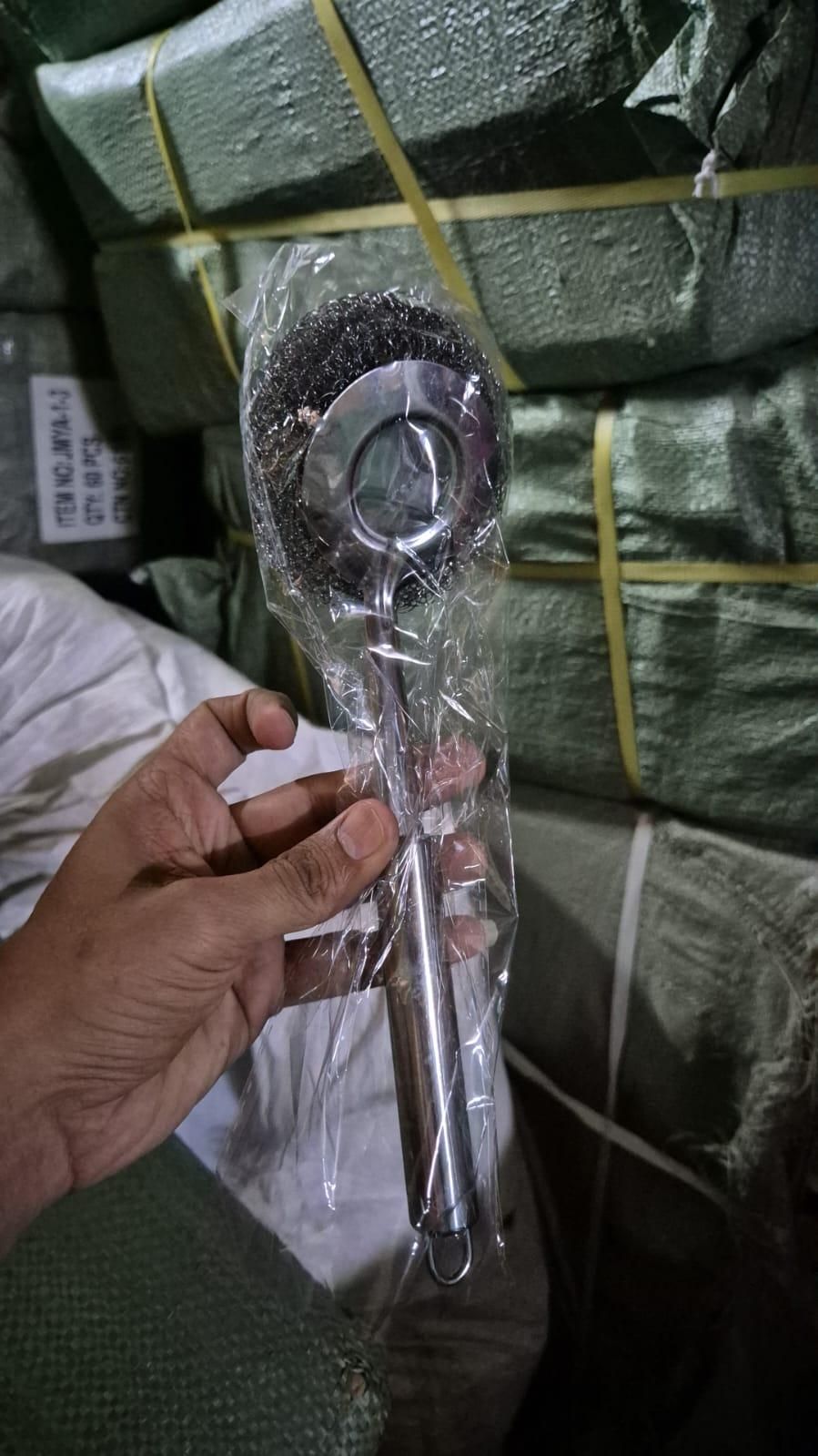 Stainless Steel Scrubbers with Handle