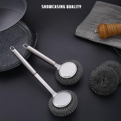 Stainless Steel Scrubbers with Handle